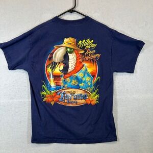 Y2K Corona Extra Shirt Mens Large Blue Parrot Graphic T-Delta Pro